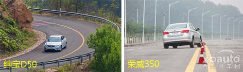 西部汽车网绅宝D50对比荣威350