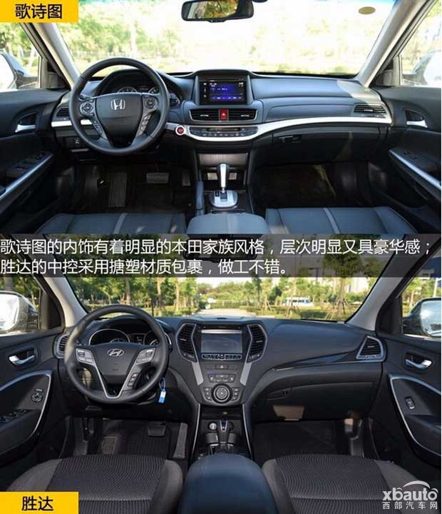 跨界车较量大七座suv 歌诗图对比现代胜达