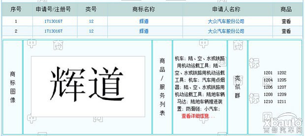 西部汽车网上海大众新C级车命名“辉道”  专供中国市场