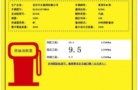 曝北京40L動力信息 或?qū)⑼瞥龊篁?qū)版車型