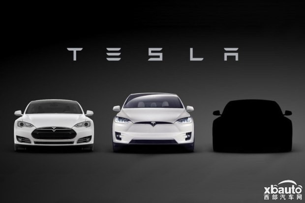 西部汽车网 特斯拉MODEL 3预告图发布 3月31日首发