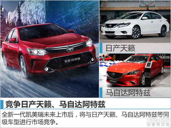 丰田全新一代凯美瑞搭2.0T 明年5月国产