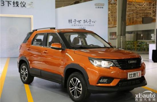 11月8日亮相 比速T3/M3将公布预售价