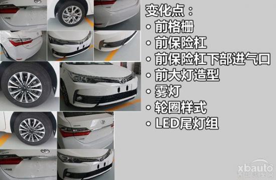 與國際同步 曝國產卡羅拉中期改款申報圖