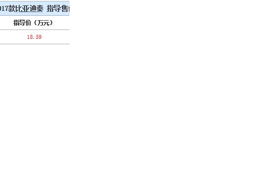 售18.59万元 2017款比亚迪秦上市