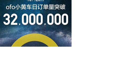 ofo日订单破3200万远甩摩拜：市场份额第一、用户增速为摩拜3倍